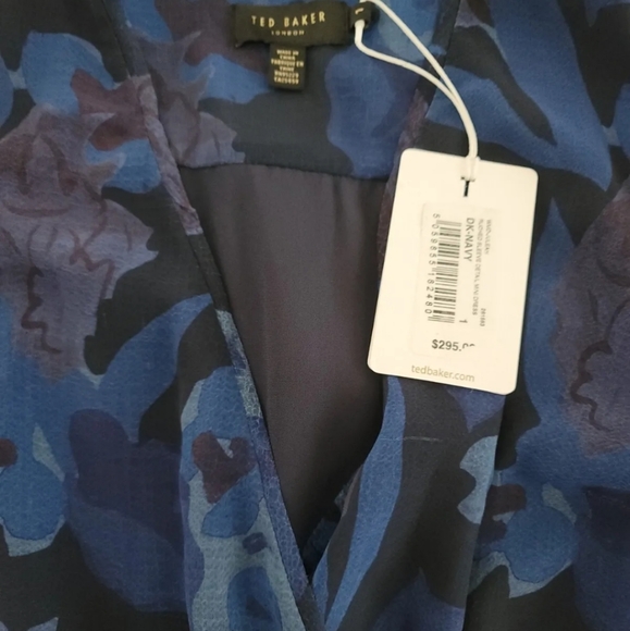 Ted Baker Juleah Floral Ruched Sleeve Detail Mini Dress 1 TB (4 US) $295 - Picture 7 of 13